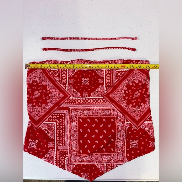 No Boundaries Red Bandana Print Camisole - Picture 6 of 7